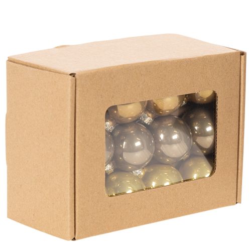 Juego de mini adornos para árbol de Navidad, bolas colgantes brillantes, 3 cm, 22 piezas | Floristik24.es