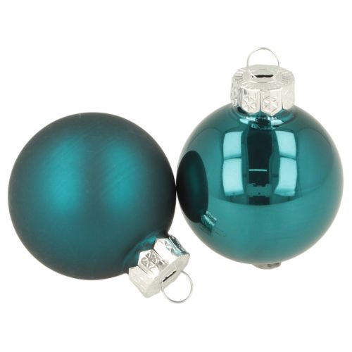 Bolas de Navidad, mate y brillante, pequeños adornos navideños, 4 cm, 24 unidades