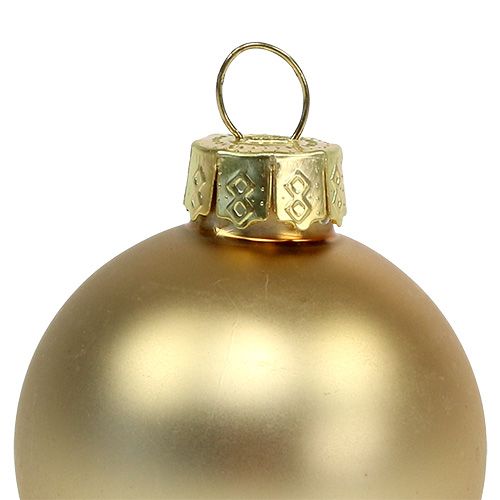 Artículo Bola navideña 4cm oro brillo/mate vidrio 24uds
