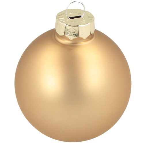 Floristik24 Trío de bolas navideñas doradas y rosadas: elegante juego de 3 con brillo y estilo, 5 cm, 24 piezas