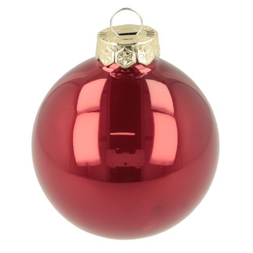 Juego de adornos navideños, decoración festiva brillante, 6 cm, 24 piezas | Floristik24.es