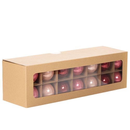 Juego de adornos navideños, decoración festiva brillante, 6 cm, 24 piezas | Floristik24.es