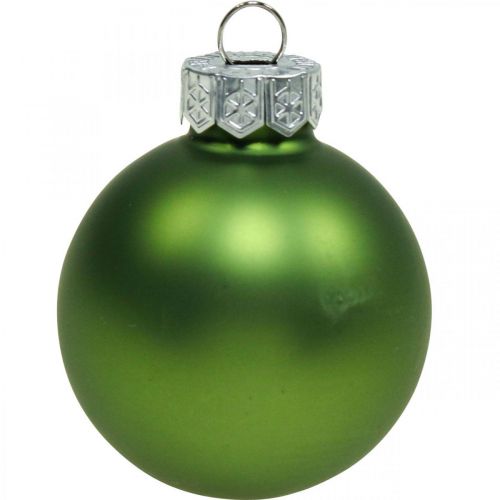 Artículo Bolas navideñas cristal verde mate/brillante Ø4cm 24 piezas