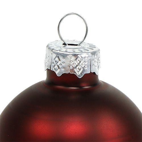 Artículo Bola navideña vaso Ø6cm Burdeos 24uds