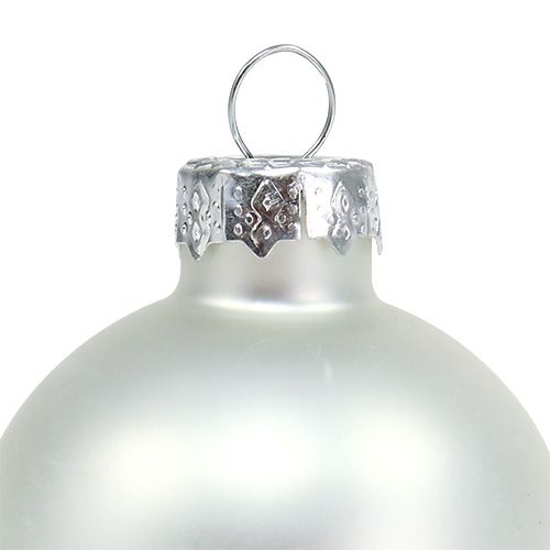 Artículo Bola navideña vaso Ø6cm mezcla plata 24 piezas