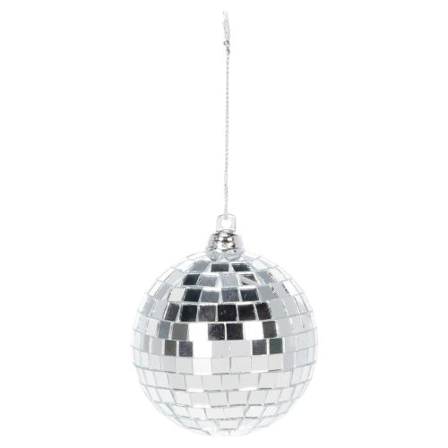 Adorno navideño tipo bola, bola espejada para colgar, 7 cm, 6 unidades | Floristik24.es