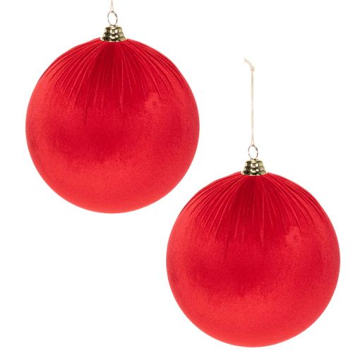 Bola navideña de terciopelo