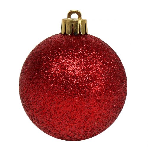 Artículo Mezcla de bolas de Navidad surtido rojo Ø3.5cm - Ø5.5cm 30ud