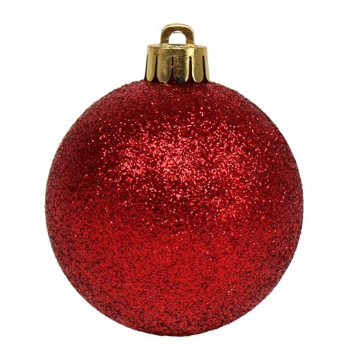 Floristik24 Mezcla de bolas de Navidad surtido rojo Ø3.5cm - Ø5.5cm 30ud