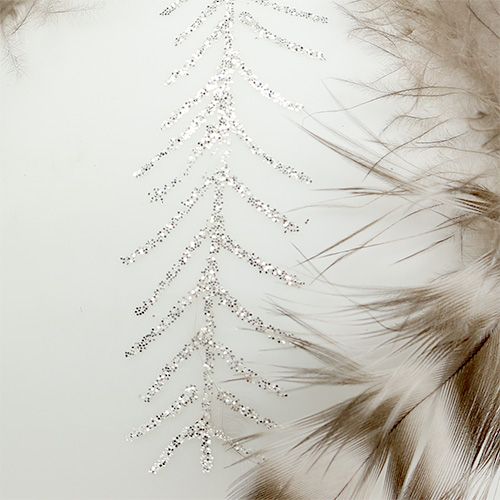 Floristik24 Bola navideña con decoración de primavera blanca Ø8cm 4 piezas