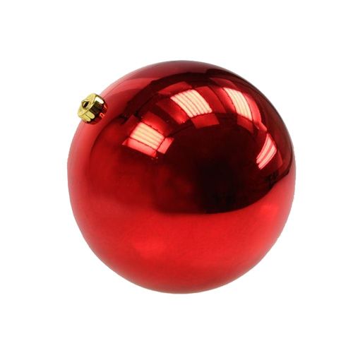 Artículo Bola navideña plástico pequeña Ø14cm rojo 1ud