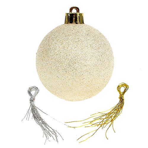 Floristik24 Set de bolas navideñas de plástico color pastel Ø6cm 30pcs