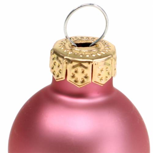 Artículo Mini bolas navideñas mate/brillante surtido Ø2,5cm 24 piezas colores diferentes