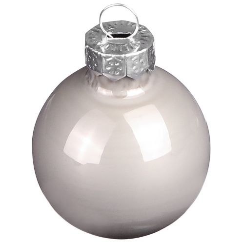 Artículo Bolas navideñas bolas de árbol de cristal verde gris 4cm 24 piezas