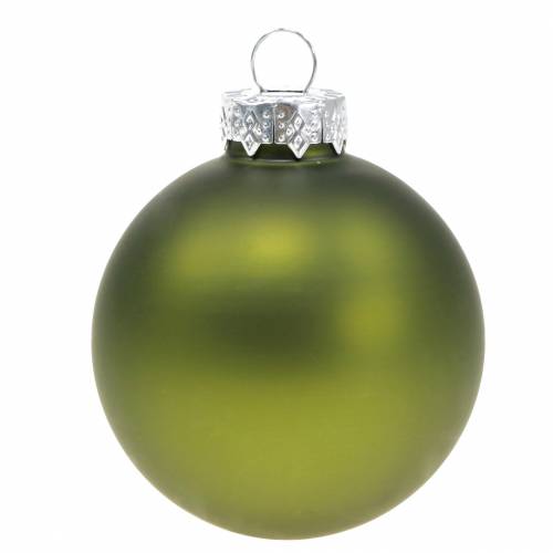 Floristik24 Bolas navideñas cristal verde mix Ø6cm 24uds