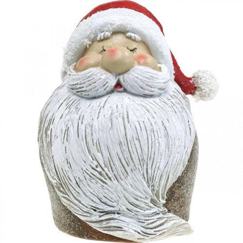 Artículo Figura Papá Noel Papá Noel Rojo, Blanco Poliresina 15cm