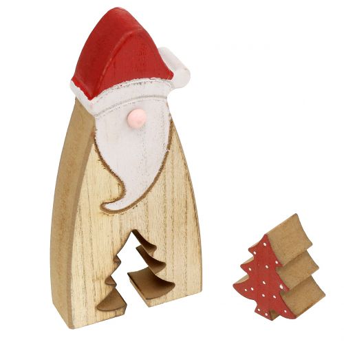 Floristik24 Madera de Papá Noel 17cm