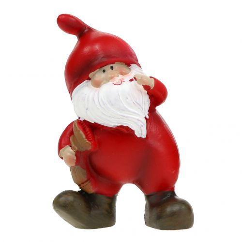 Floristik24 Papá Noel 5-7,5cm Rojo 4pcs