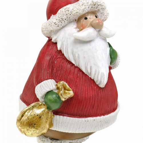 Floristik24 Figura decorativa Papá Noel con estrella / bolsa Al.13cm 2ud