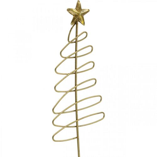 Artículo Plug navideño flor de abeto plug metal 30cm 6uds