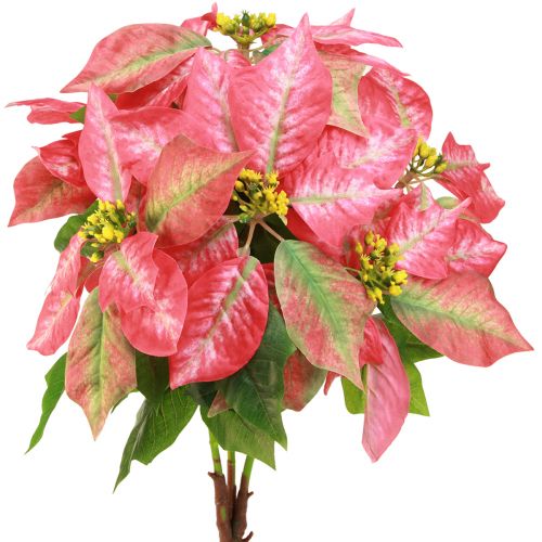 Estrella de Navidad estrella de Navidad artificial roja rosa L53cm