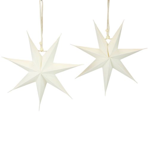 Floristik24 Ventana de Pascua, estrellas de papel navideñas, estrella plegable Ø20cm 4ud