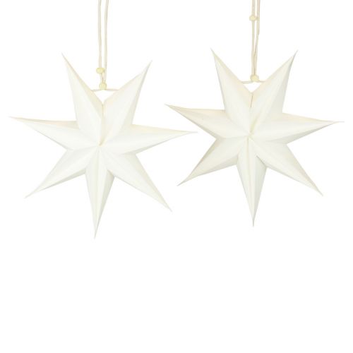 Artículo Ventana de Pascua, estrellas de papel navideñas, estrella plegable Ø21cm 4ud
