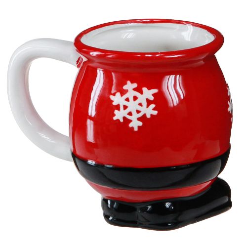 Artículo Taza navideña taza de cerámica Papá Noel 10,5cm 2uds