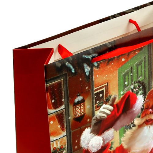 Artículo Bolsa de regalo con Santa Claus 24cm x 18cm x 8cm