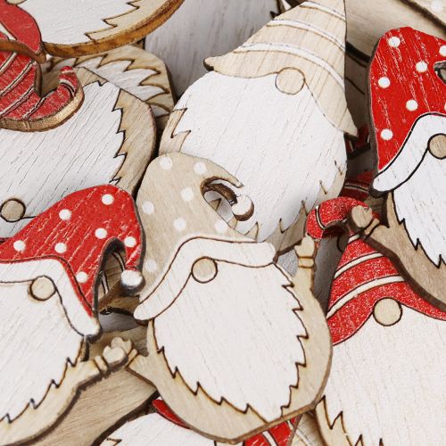 Artículo Duendes navideños de madera para pegar 2x3,5cm 48uds
