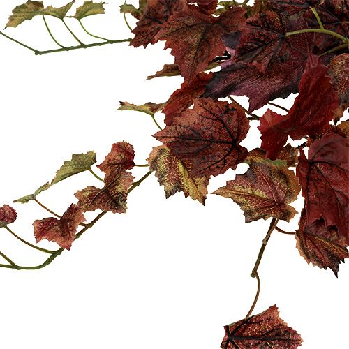 Floristik24 Percha hojas de parra verde, burdeos 67cm