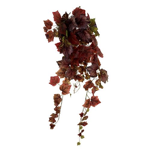 Floristik24 Colgador de hojas de parra verde, rojo oscuro 100cm