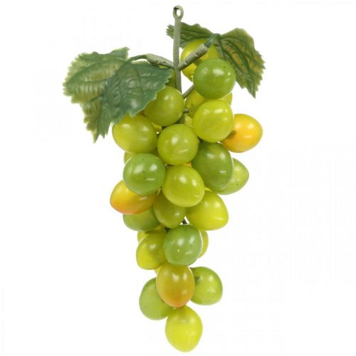 Floristik24 Deco uvas verde otoño decoración frutas artificiales 15cm