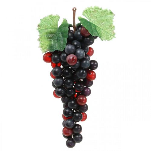 Artículo Decoración decorativa de ventana de fruta artificial negra uva 22cm