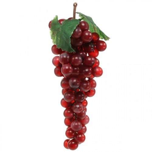 Artículo Uva decorativa roja Uvas artificiales fruta decorativa 22cm