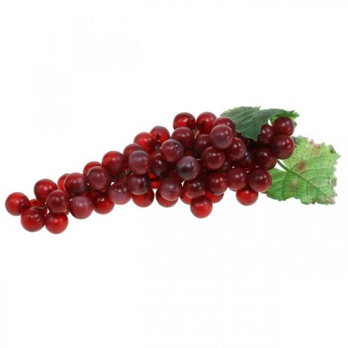 Artículo Uva decorativa roja Uvas artificiales fruta decorativa 22cm