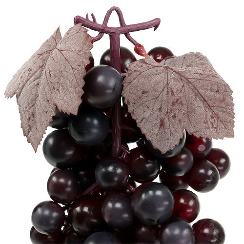Floristik24 Racimo de uvas rojo oscuro 44cm artificial