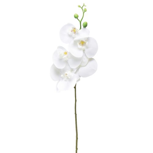 Orquídea Artificial Phalaenopsis Blanca Real Touch 85cm