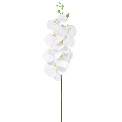 Floristik24 Orquídea artificial Phalaenopsis blanca Real Touch Al. 83 cm
