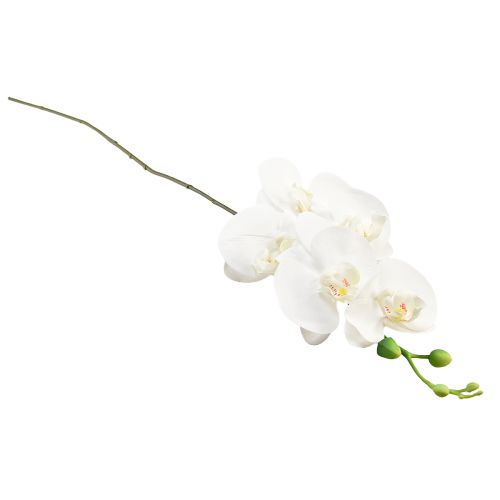 Artículo Orquídea artificial Phalaenopsis blanca Real Touch Al. 83 cm