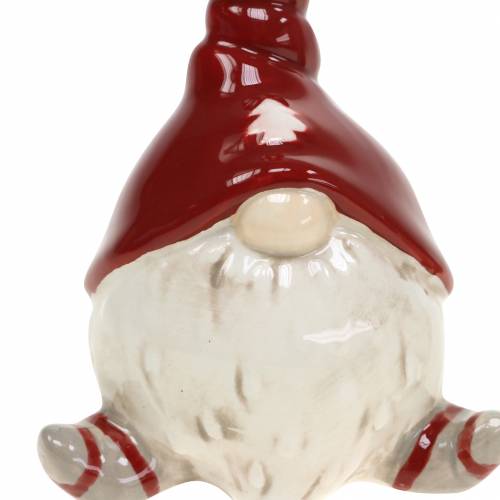 Floristik24 Decoración navideña figura decorativa duende de cerámica 10cm 2pcs