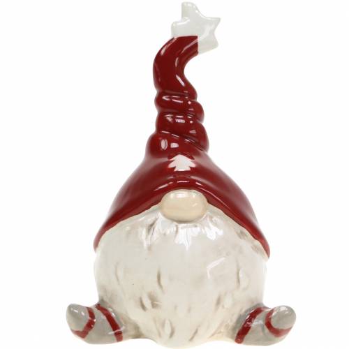 Floristik24 Decoración navideña figura decorativa duende de cerámica 10cm 2pcs