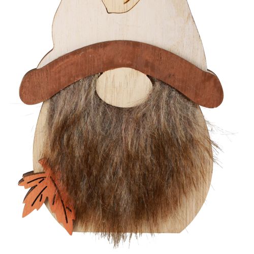 Artículo Colgante gnomo decoración de madera gnomos otoñales 21×10,5cm 4 piezas