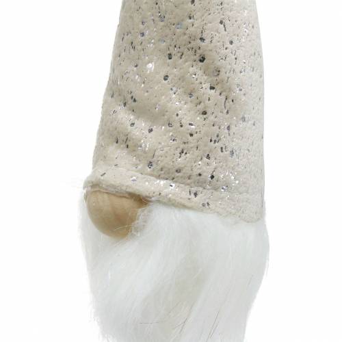 Floristik24 Gnomo con sombrero puntiagudo para colgar crema 17cm L25cm 4pcs