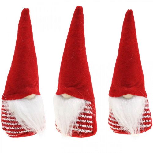 Duende decorativo, decoración navideña, Adviento H17cm B6cm 3pcs