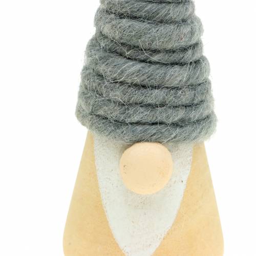 Floristik24 Decoración navideña figura de madera gnomo con gorro de lana 7cm 8pcs