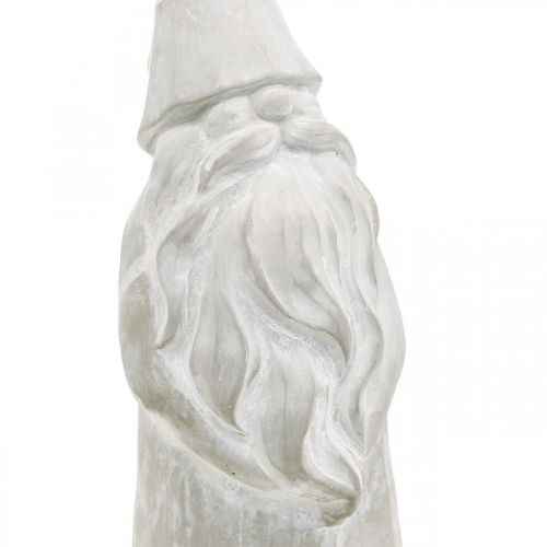 Floristik24 Figura decorativa duendecillo concreto navidad duendecillo gris H39,5cm