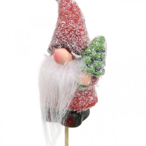 Artículo Gnomo decorativo Papá Noel enchufe decorativo Navidad 10cm 4 piezas