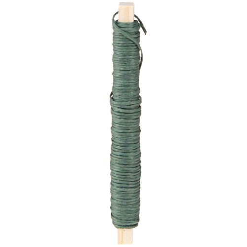 Artículo Alambre para envolver alambre artesanal verde alambre para envolver papel Ø0,8mm 22m