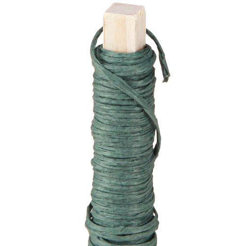 Artículo Alambre para envolver alambre artesanal verde alambre para envolver papel Ø0,8mm 22m